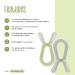 ZoLi Bunny Baby Teether | Molar Gum Relief Toy for Babies | BPA-Free | Pack of 2 | Sage Green & Ash Grey - Buy Online on SooperMarket.com