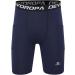 DEVOROPA Youth Boys' Compression Shorts 2-Pack, Black/Navy, Large | Performance Athletic Base Layers with Side Pockets - Training Underwear - Buy Online on SooperMarket.com