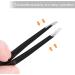 Sularpek 4-Piece Professional Stainless Steel Eyebrow Tweezers Set with Leather Case - Ideal for Ingrown Hair, Eyebrow Plucking, and Facial Hair Removal - Women & Men - Buy Online on SooperMarket.com