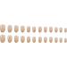 24 Pcs Gold French Tip Press On Nails - Short Oval Full Cover Fake Nails for Women & Girls - Nude Glossy Artificial Finger Manicure - Buy Online on SooperMarket.com