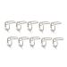 Wispbreeze 10 Pieces Sets Thin Nail Rings for Ladys Daily Fingertip Protective Cover Ring Jewelry to Girlfriend Silver