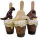Dinosaur Cone Handmade Gift Set of 3 Belgian Hot Chocolate Stirrers Spoons Stick Individually wrapped - Buy Online on SooperMarket.com