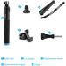 AFAITH Aluminum Alloy Selfie Stick for GoPro, Insta360, DJI OSMO Action - Waterproof Handheld Monopod with Stable Tripod - Buy Online on SooperMarket.com