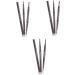 Angoily 3pcs 2 1 Eyebrow Pen Gothic+mirror Eyebrow Pencils Eyebrow Brush To Rotate Five Colors - Buy Online on SooperMarket.com