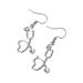 PRETYZOOM 1 Pair Earrings Heart Hoop Silver Earring Heart Pendant Ear Decoration Lugs for Women Decoration for Ear Stethoscope Delicate Ear Pendant Ear Drop Alloy Nurse Decorate Medical