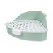 CIYODO Box Rabbit Toilet Plastic Pet Toilet Guinea Pig Toilet Bunny Cage Supply Small Pet Corner Toilet Rabbit Training Potty Hamster Potty Trainer Rabbit Potty Cage Bunny Toilet 25X20X10CM Green