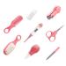Baby Health Nursery Set - Nail Clipper, Hair Brush, Thermometer, Nasal Aspirator, Toothbrush - Infant Grooming Kit - Buy Online on SooperMarket.com