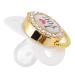 Non-Toxic Baby Pacifier Set with Chain Clip - Attractive White Pacifiers for Photo Shoots | International Shipping Available - Buy Online on SooperMarket.com