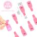 Hanyousheng Acrylic Gel Polish Clips - 10 PCS Nail Art Remover Soak Off UV Manicure Wrap Tool in Rose Red - Buy Online on SooperMarket.com