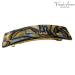 French Amie Onyx 1 Wide Celluloid Handmade Hair Clip Barrette - Elegant and Stylish - Buy Online on SooperMarket.com