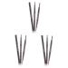 PLAFOPE 3pcs 2 1 Eyebrow Pencil Brush Double Headed Eyebrow Preamp Eyebrow Pencil Eyebrow Tool Makeup Brush