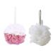 ZONGR Mesh Poufs Bath And Shower Sponge Loofahs Balls Exfoliating Mesh Shower Supplies 2Pack