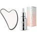 SACHEU Gua Sha Starter Kit with Slick Skin Oil - Stainless Steel Gua with Gua Sha Oil, Gua Sha Facial Oil Squalane, Gua Sha Facial Tools, Face Oil for Gua Sha Massage, Gua Sha Stainless Steel Gua Sha/Slick Skin Bundle