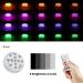 Zhongkaifa underwater light with remote control RGB multi color changing waterproof LED underwater light pond lighting pool lighting for vase base party christmas swimming pool wedding (4 pcs) - Buy Online on SooperMarket.com