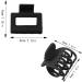 Small Claw Hair Clips for Thin Hair - 8pcs Matte Rectangle & Double Row Teeth Jaw Clips for Fine Hair - Buy Online on SooperMarket.com