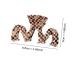 Large Tortoise Shell Claw Clips 3.5 Inch - Checkered French Design Hair Jaw Clamp for Women - 2 Pack - Buy Online on SooperMarket.com
