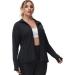 Hanna Nikole Women's Lightweight Full Zip Running Jacket | Black 20 Plus Size - Buy Online on SooperMarket.com