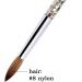 Fivetwofive 2Pc Rose Gold Kolinsky Sable Acrylic Nail Brush with Liquid Flow Glitter Nail Art Brush for Nail Art Tool 10 - Buy Online on SooperMarket.com