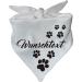 Personalized Little Fratz Dog Triangular Scarf - White Size 1 (55 cm) | Custom Motif - Buy Online on SooperMarket.com