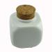 Porcelain Nail Art Acrylic Glass Dappen Dish with Wooden Lid - White - Buy Online on SooperMarket.com