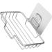 Amosfun 5pcs Stainless Steel Soap Holder Soap Holder for Shower Wall Soap Rack Stainless Steel Soap Wall-mount Holder Soap Bar Sink Drain Self-draining Soap Boxes Soap Dish Holder Square - Buy Online on SooperMarket.com