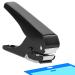 JIKIOU Badge Hole Punch  Upgraded All-Metal Construction Oval Hole Punch  Heavy-Duty Hole Punch for PVC ID Card DIY Crafts Paper Luggage Tag Name Tag Badge Holder(Elliptical Aperture:0.6 x 0.16 inch)