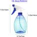 Mister Spray Bottles 16.9oz/500ml - Adjustable Storage Containers for Hair, Plants, and Cleaning - Includes Mini Funnel, Adhesive Hook, and Labels (Blue/Green) - Buy Online on SooperMarket.com