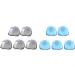Set of 5 Plastic Suction Cup Razor Holders - Bathroom Organizer - Blue - 2X Pack - Ideal for International Shipping - Buy Online on SooperMarket.com