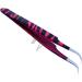 Stainless Steel Pink Black Zebra 3D Eyelash Extension Tweezers Set - Curved & Fine Point - A2Z - Buy Online on SooperMarket.com