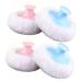 Healeved 4pcs Baby Powders Cornstarch Baby Powder Baby Bath Sponge Large Powder Puff Washable Baby Powder Sponge Talcum Powder Puff Newborn Puff Cosmetic Makeup Puff Plastic Head Powder
