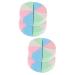 POPETPOP 4 Sets Triangular Sponge Puff Powder Puff Emulsion Dry Puff