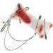 Furry HairPins Girl Subculture Bloodstain Brooch Great for Most Hair Type Hair Clip with Pin for Lady Women Girl Red - Buy Online on SooperMarket.com