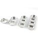 HanryDong Small Animal Stainless Steel Bowl 4 in 1 Hamster Feeder for Water and Food Cage Pet Small Dish for Rabbit/Guinea Pig/Hedgehog/Mice/Chinchilla/Kitten (4 in 1 bowl) - Buy Online on SooperMarket.com