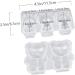 MAGICLULU Silicone Animals 2pcs Coaster Bear Mold Dessert Cake Adorable Pendants Crystal Baking Resin Earring DIY Cartoon Doll 11.5X6.3X2.4CM White - Buy Online on SooperMarket.com