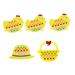 Didiseaon 5pcs Squiz Toys Chicken Toy Toys Easter Party Favors Easter DIY Crafts Easter Non-Woven Fabric Baby Toys Education Toy Button Teaching Toy Yellow Party Supplies Puzzle