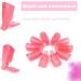 Hanyousheng Acrylic Gel Polish Clips - 10 PCS Nail Art Remover Soak Off UV Manicure Wrap Tool in Rose Red - Buy Online on SooperMarket.com
