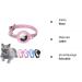 Premium Adjustable Leather Airtag Cat Collar - Reflective GPS Tracking Neck Band for Small Medium & Large Cats (XS Pink 19-26cm) - Anti-Lost Airtag Case - Buy Online on SooperMarket.com