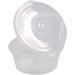 NRLinX 5 oz. Plastic Condiments Containers with Hinged Lids - 50 Sets | Multipurpose Small Sauce Cups for Dip, Dressing, Jello Shots - Buy Online on SooperMarket.com