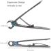 KVSERT 2X Nail Clipper Set Thick Toenail & Fingernail Cutter with Wide Opening Stainless Steel Kit for Men & Women Silver - Buy Online on SooperMarket.com
