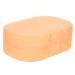 COOLHIYA Plastic Container pp soap draining rack household soap holder container travel Outdoor Fruit Dryer travel case water filter Toiletries sponge soap dish with lid Storage Box As Shown 7x10.5x3.5cm