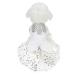 FLAdorepet Sparkling Rhinestone Dog Wedding Party Dress Tutu Skirt Luxury Lace Bow Dress Bride Costume For Small Dog Pet Apparel (S White) S White