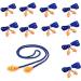 Binifub 100 Pairs Individually Wrapped Soft Silicone Corded Ear Plugs Reusable Hearing Protection Rubber Earplugs - Buy Online on SooperMarket.com
