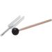 Aluminum + wood Tuning Fork Hammer Ball Diagnostic 528HZ With Mallet Set Nervous System Testing Tuning Fork Health Care - Buy Online on SooperMarket.com