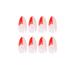 Red Stiletto Press-On Nails | Oval Short False Nails for Women & Girls | 24PCS Nail Art Set | International Shipping - Buy Online on SooperMarket.com