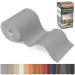 HMASYO Leather Repair Patch  4 60 Strong Self-Adhesive Leather Tape for Sofas Couch Car Seats Handbags Jacket Holes  and Tears Patches First Aid Patch Fixing Leather Light Gray