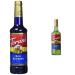 Torani Blue Raspberry Syrup Plastic Bottle 750 ml & Lime Flavour Syrup 750 Milliliter Syrup + Lime Syrup
