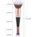 Foundation Brush Double Head Makeup Brush | Multi-purpose Makeup Brush For Foundation Powder Liquid Concealer Cream Blush Black Handle Rose Gold Tube - Buy Online on SooperMarket.com