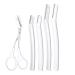 Eyebrow Trimmer Kit 5 in 1 Eyebrow Scissors & Facial Razor Eyebrow Razor Shaping Scissors Multifunctional Exfoliating Beauty Tool Face Razors for Women