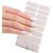 Ruarby French Tip Press on Nails Medium Almond False Nails Tips Detachable Full Cover Stick on Nails Glossy Nude False Nails - Buy Online on SooperMarket.com