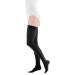 Medi duomed basic thighshow compression stockings with lace unisex |Long compression socks CCL2 with a knobs for women and men |Black |Size VI